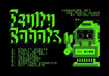 Faulty Robots game screenshot for Commodore PET